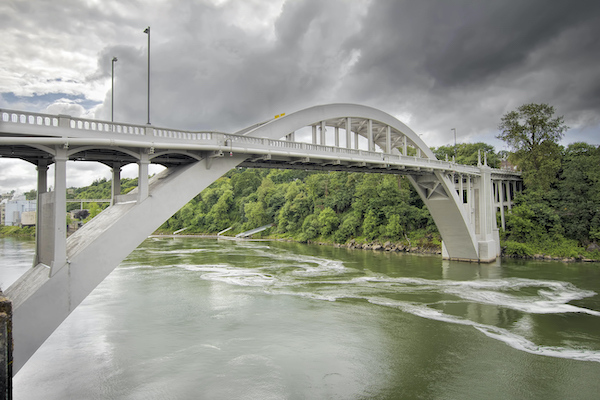 Oregon City Bridge Over Willamette River