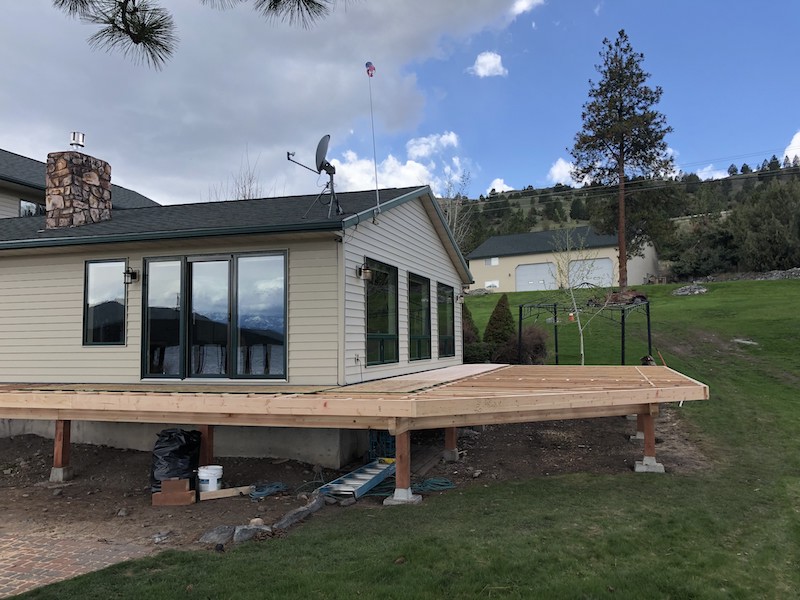 Front Porch Construction New Patio