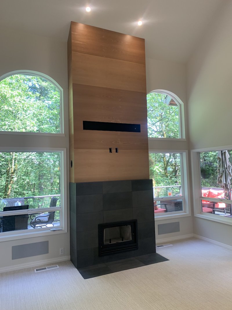 Interior Remodeling Company Interior Remodeling with New Fireplace